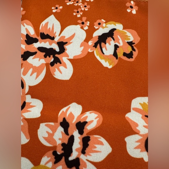 Rachel Pally Reversible Fold Over Clutch Purse Zahara Orange Vegan Leather - Picture 7 of 11